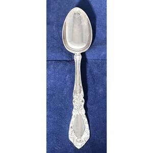 Gorham Silver Plate 8 1/2" Serving Tablespoon 1977 Queen's Grace Floral Design